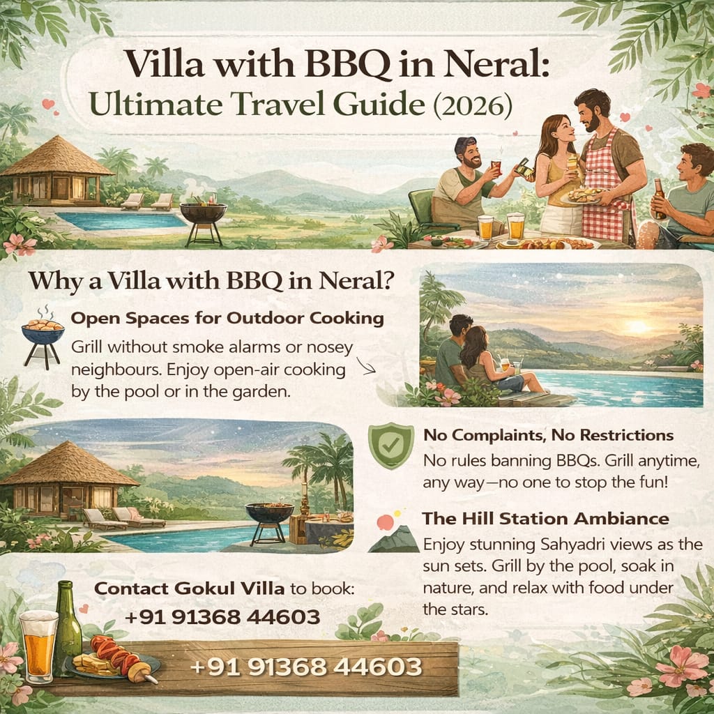 Why a Villa with BBQ in Neral Is Perfect for Your Next Gathering