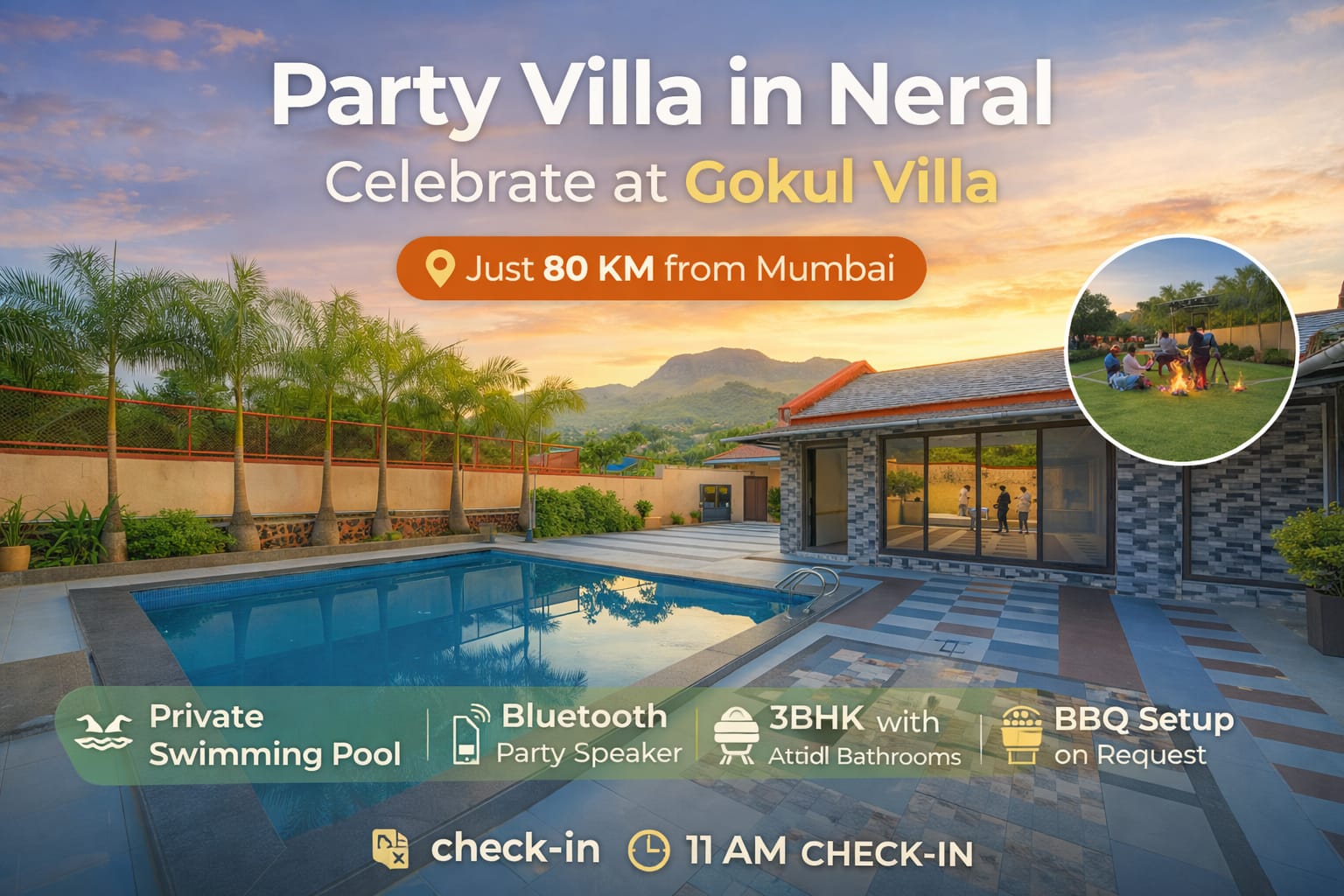 Party Villa in Neral