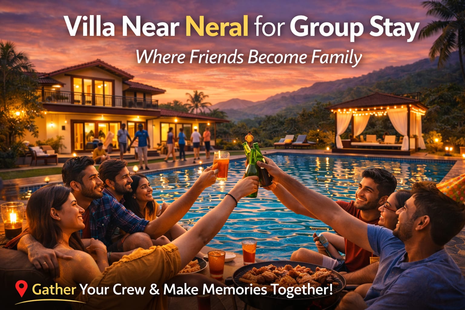 Villa Near Neral for Group Stay