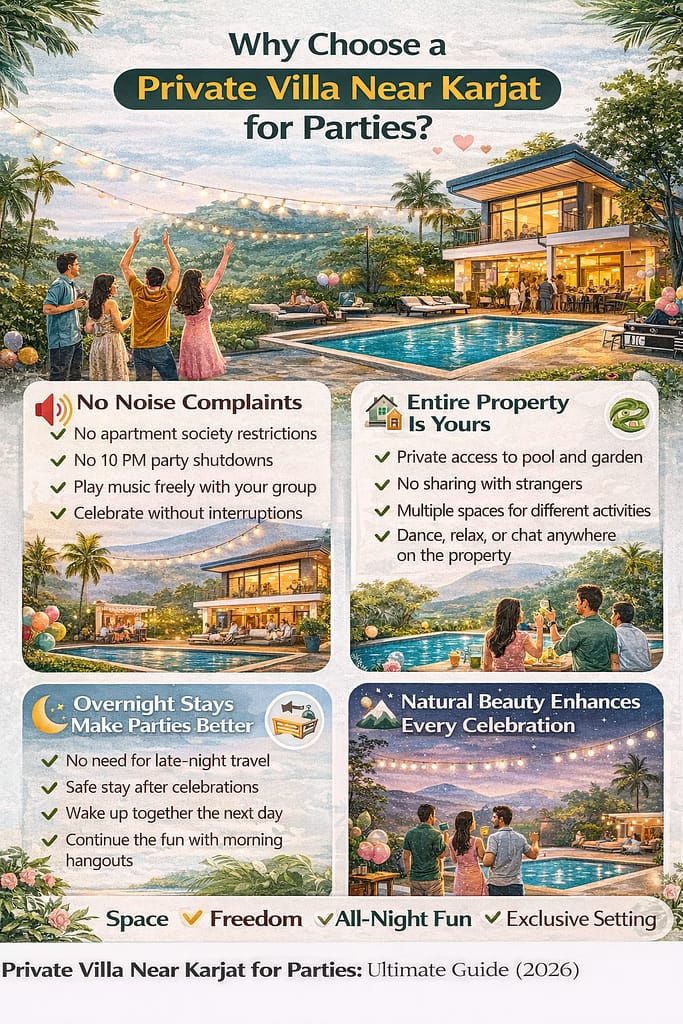 Why Choose a Private Villa Near Karjat for Parties