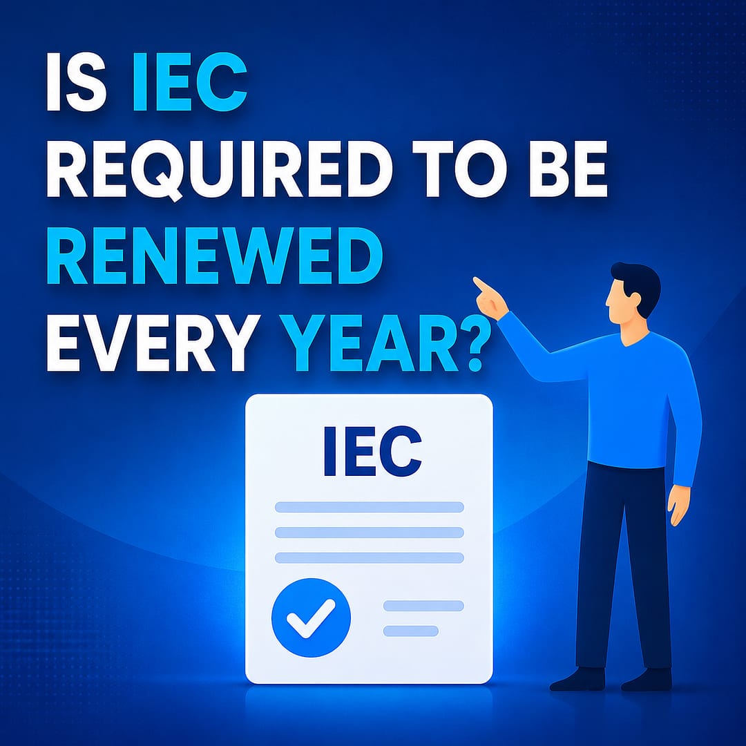 Is IEC required to be renewed every year