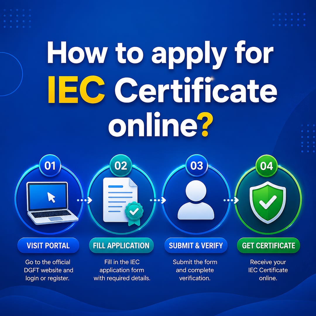 how to apply iec certificate online