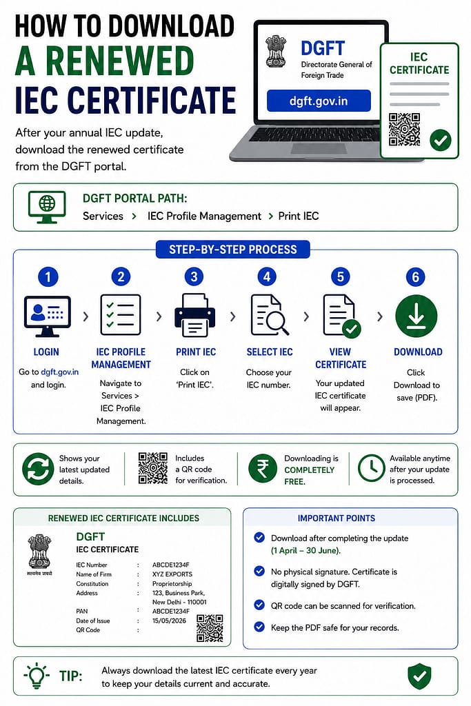 How to Download a Renewed IEC Certificate