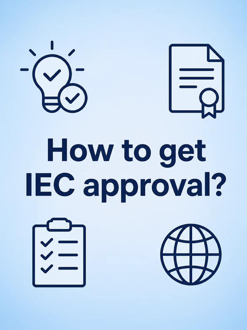 how to get iec approval