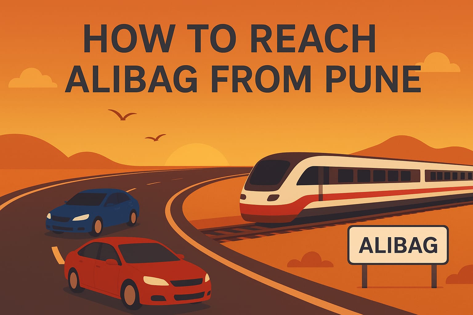 How to Reach Alibag from Pune