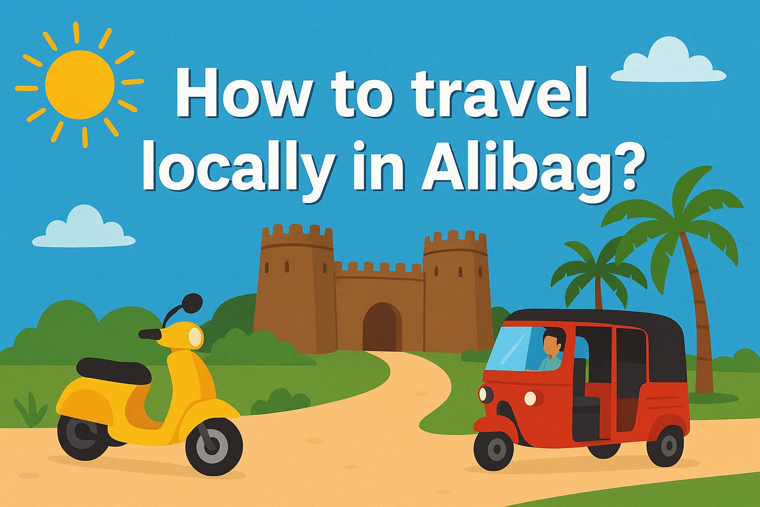 how to travel local in alibag