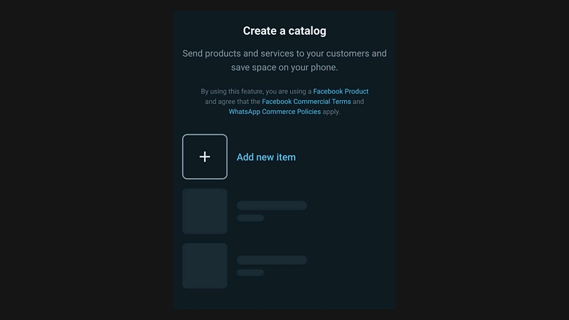 create catalog