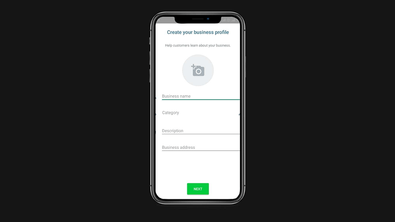create your business profile