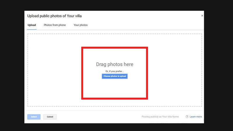 upload photos