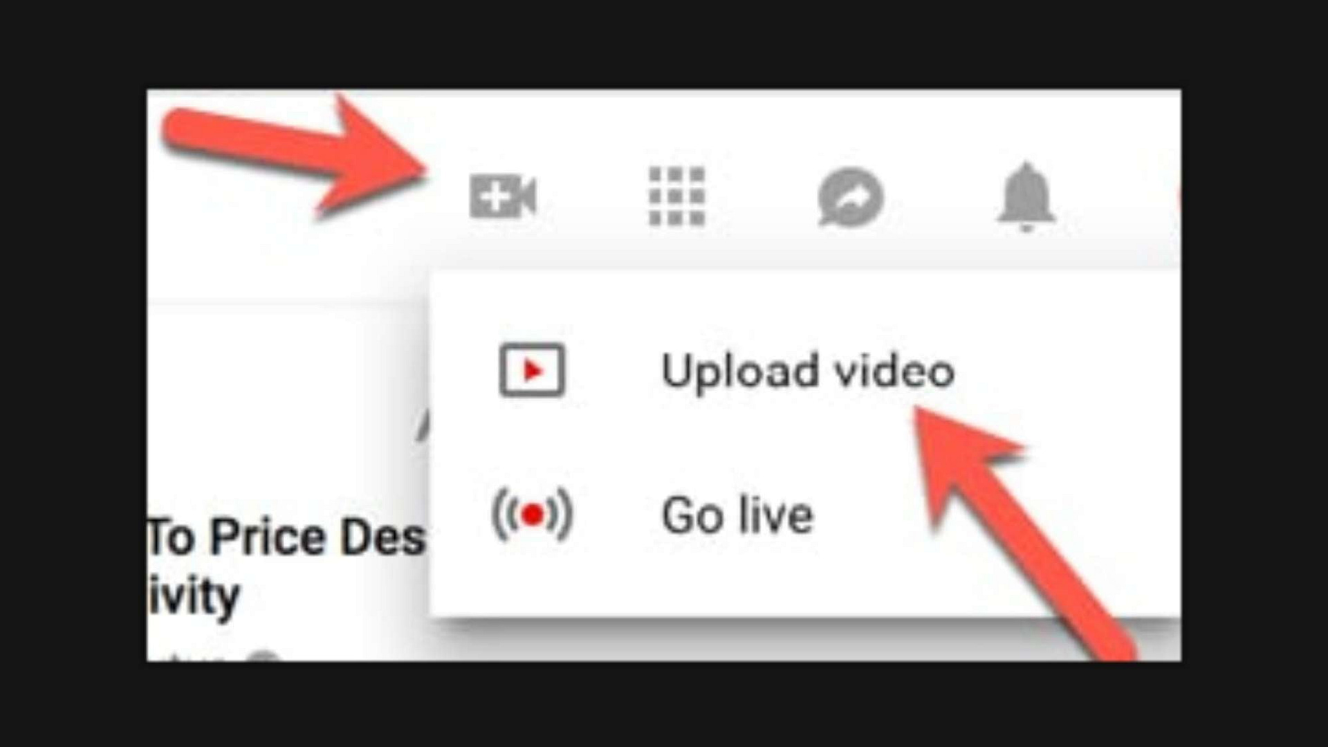 click camera and upload video