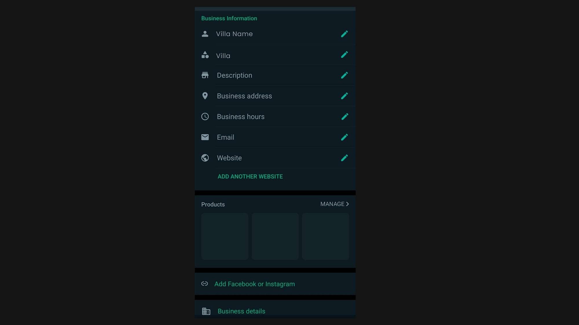 Business profile
