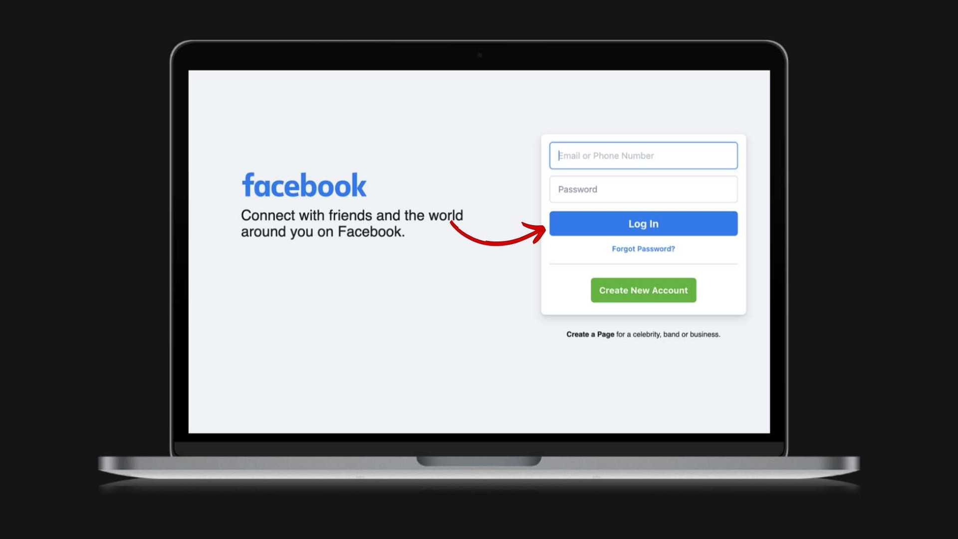 log in to account