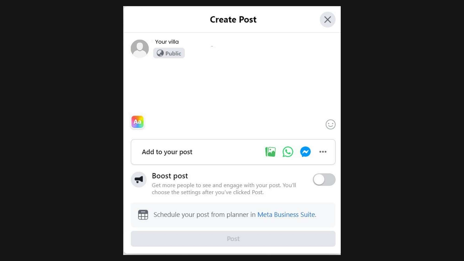 start publishing post