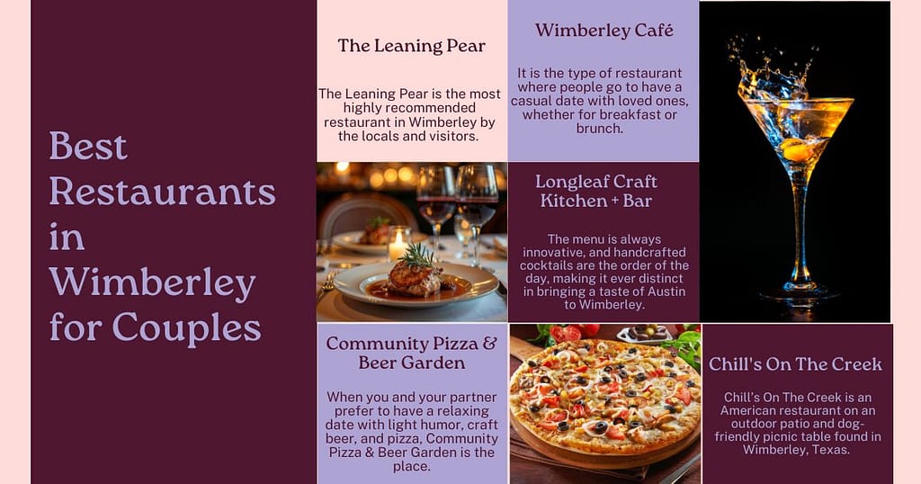 Best Restaurants in Wimberley for Romantic Dinners 1 Best Restaurants in Wimberley for Couples