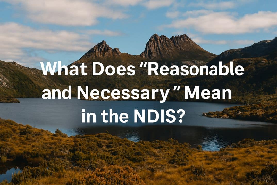 What does reasonable and necessary mean in NDIS