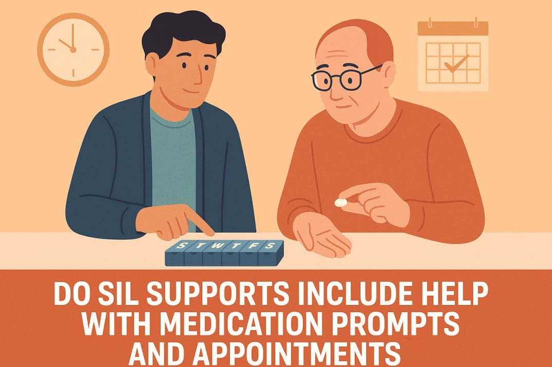 Does SIL support include help with medication prompts