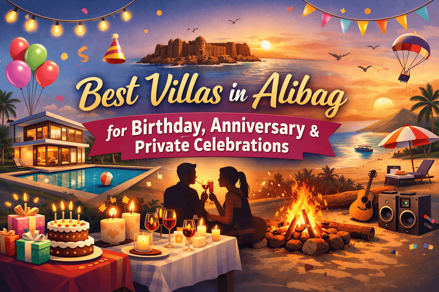 Villas in Alibag for Birthdays and Anniversaries