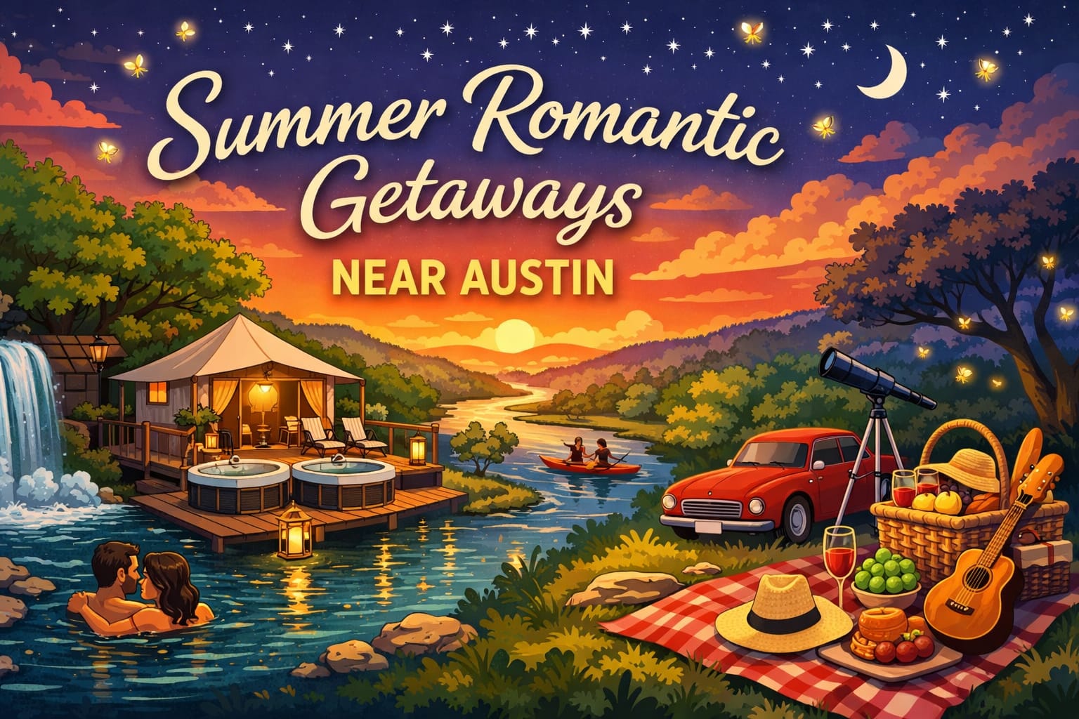 Summer Romantic Getaways Near Austin
