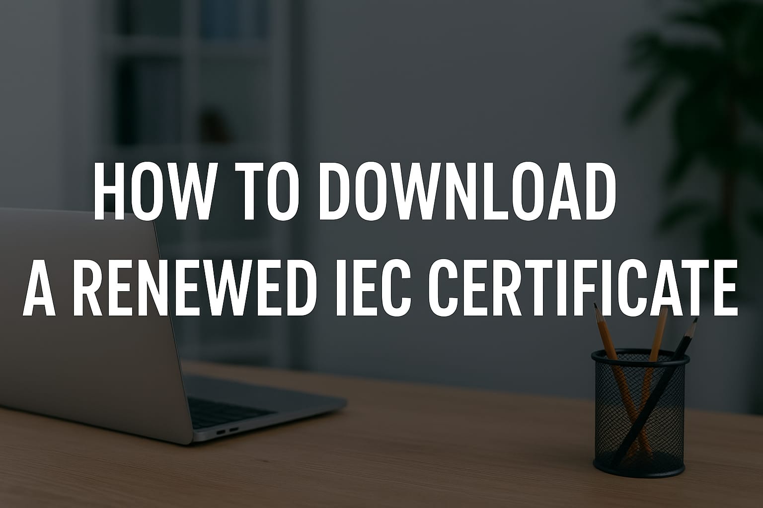 How to download a renewed IEC certificate