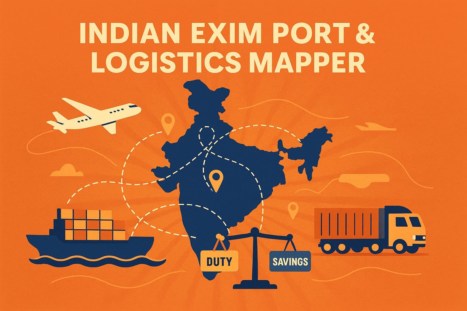 Indian EXIM Port & Logistics Mapper