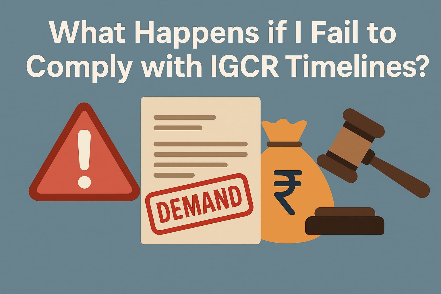 Wha happens if I fail to comply with IGCR timelines
