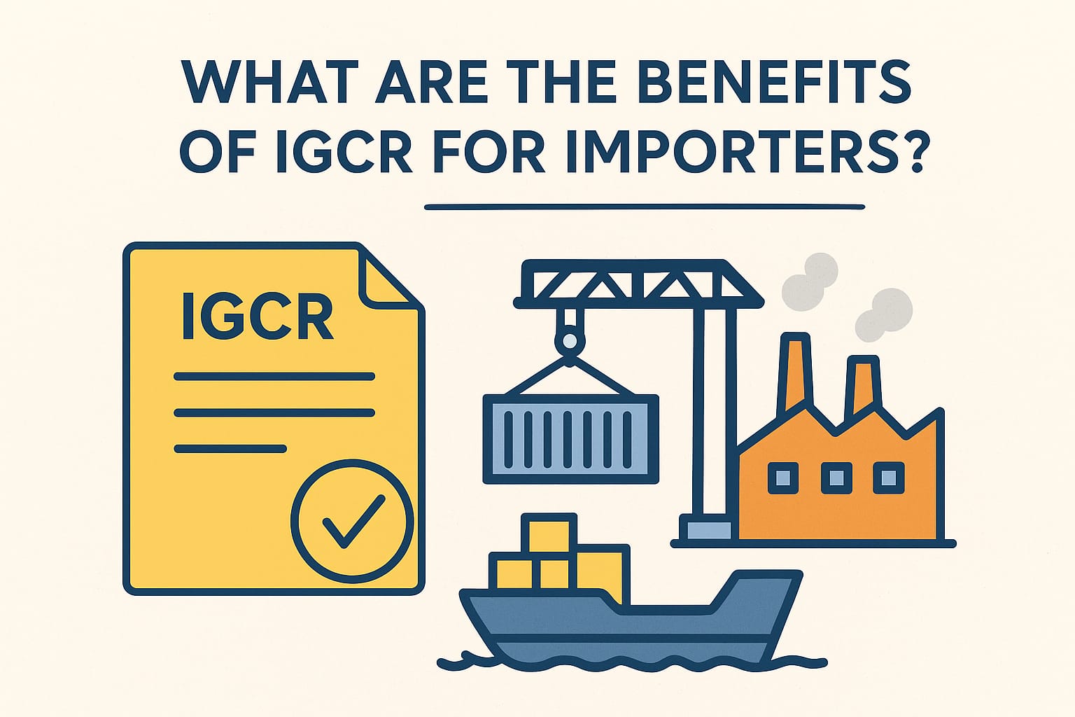 What are the benefits of IGCR for importers