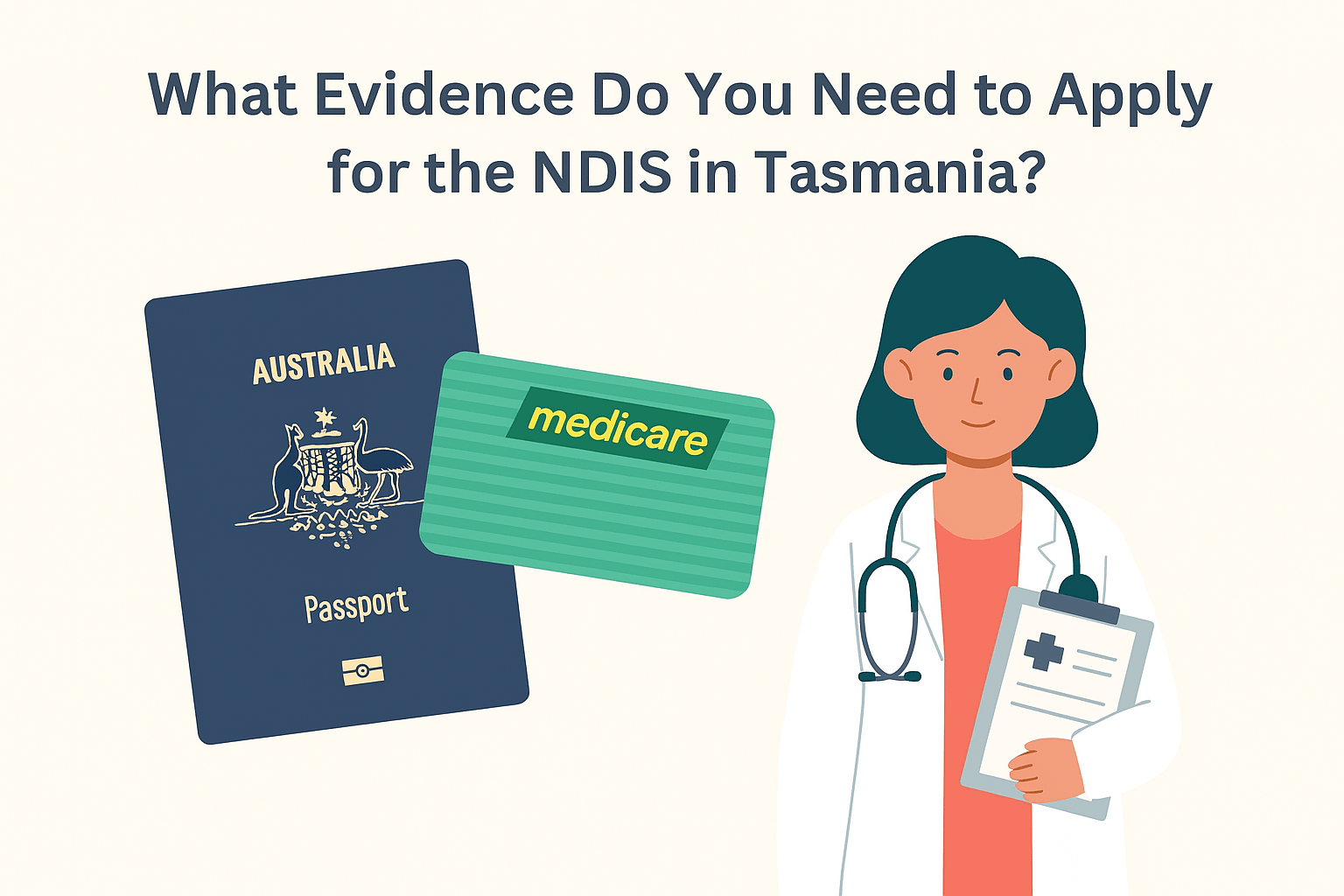 What evidences do you need for NDIS in tasmania