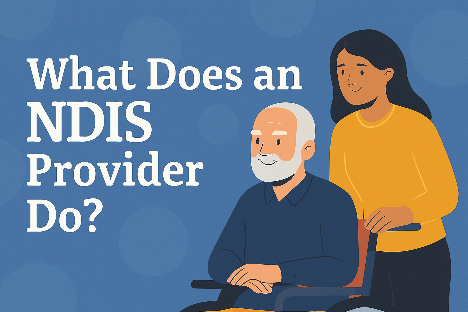 what does an NDIS provider do