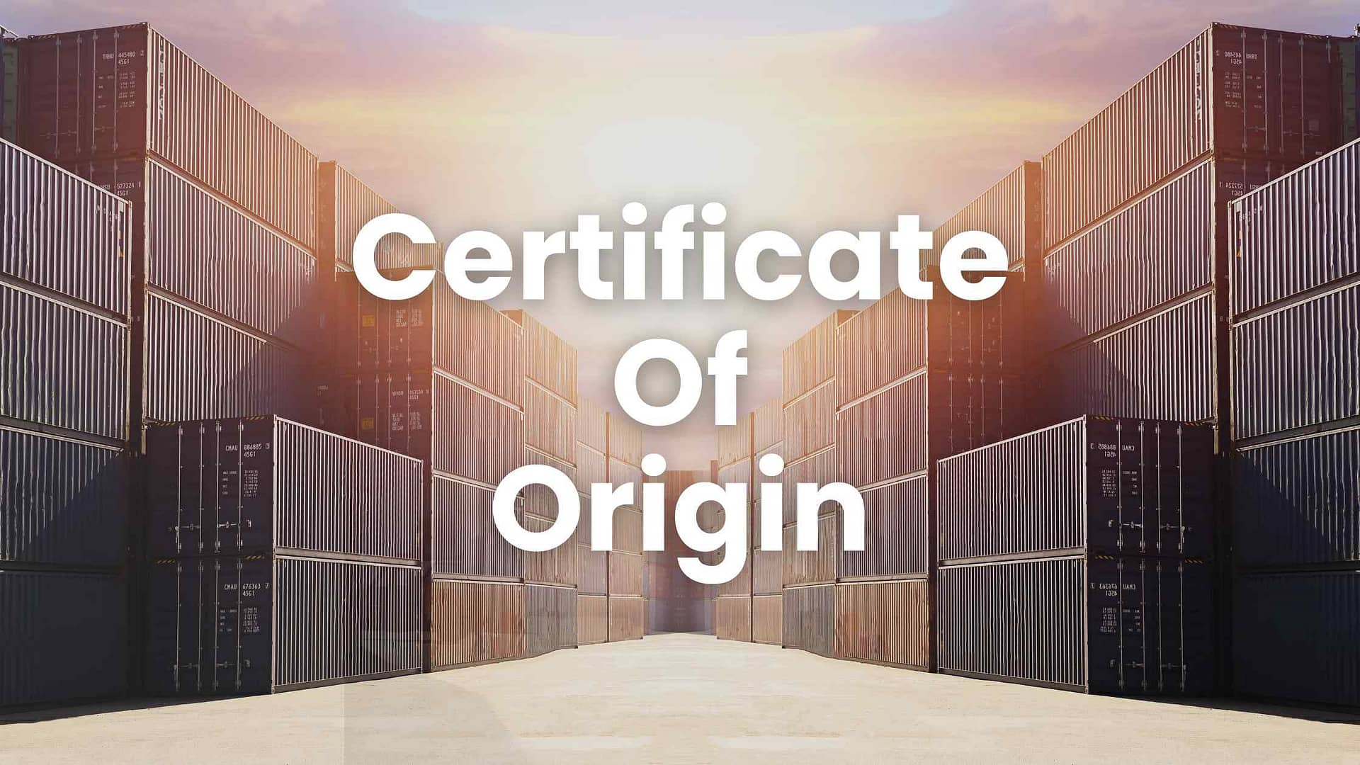 Certificate of Origin | CoO DGFT