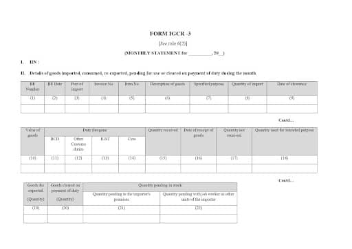 Image displaying form IGCR 3 rules