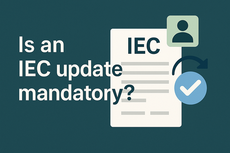 Is an IEC update mandatory