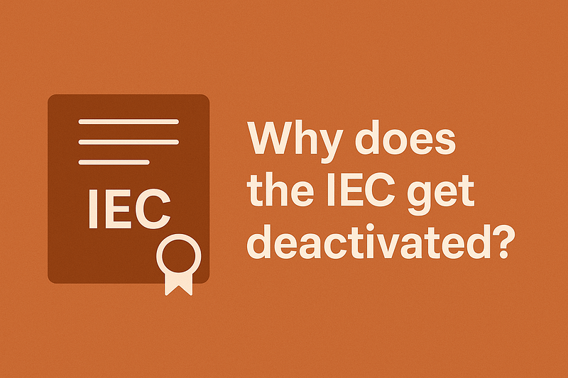 Why does the IEC get deactivated