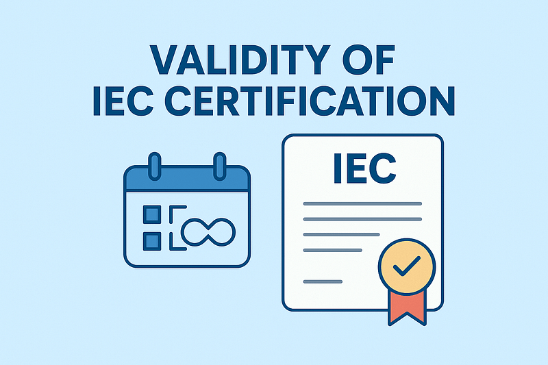 What is the validity of IEC certification? 1 what is the validity of iec certification