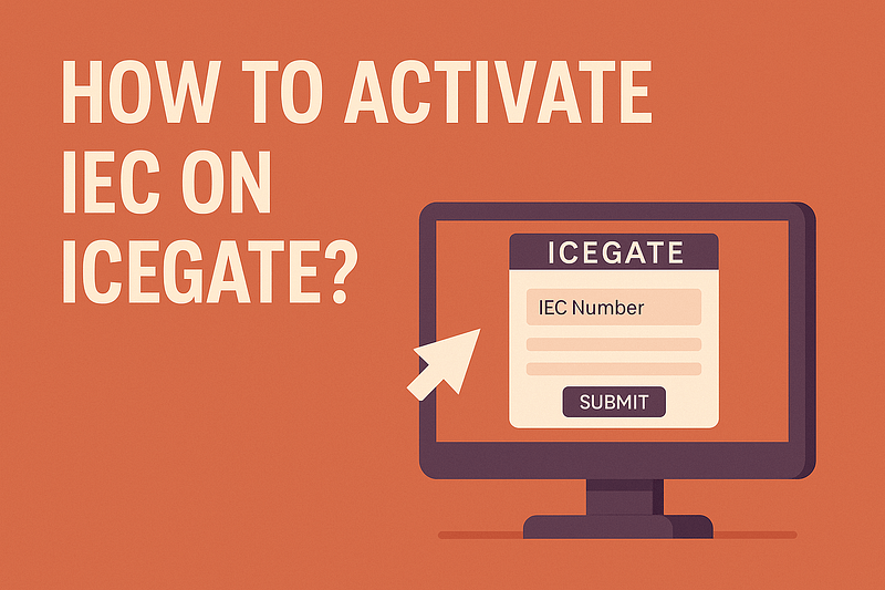 How to activate IEC on icegate