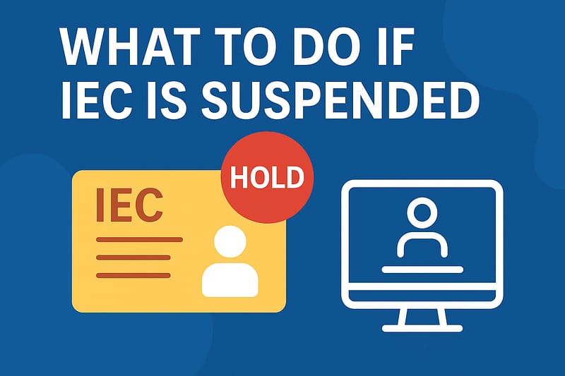 What to do if IEC is suspended