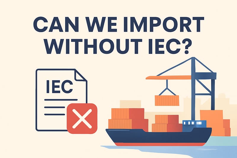 Can we import without IEC
