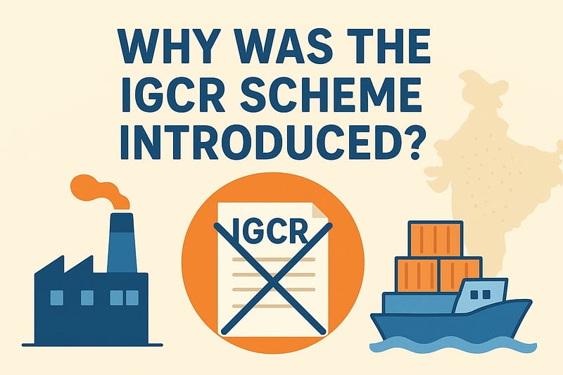 Why was the IGCR scheme introduced