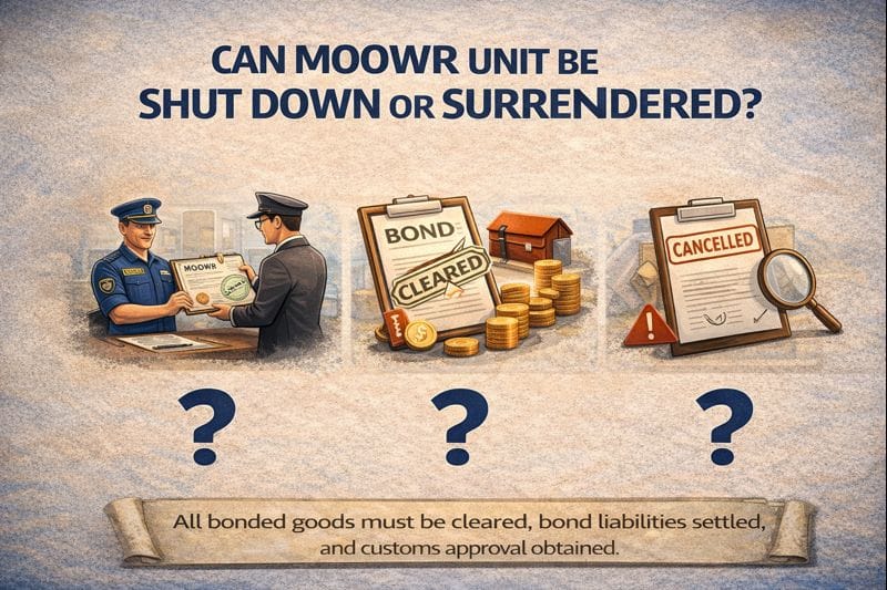 Can MOOWR unit be shutdown or surrendered