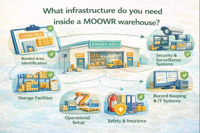 What infrastructure do you need inside a MOOWR warehouse