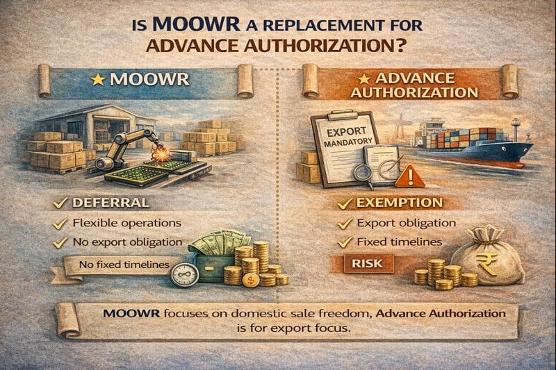 Is MOOWR a replacement for advance authorization