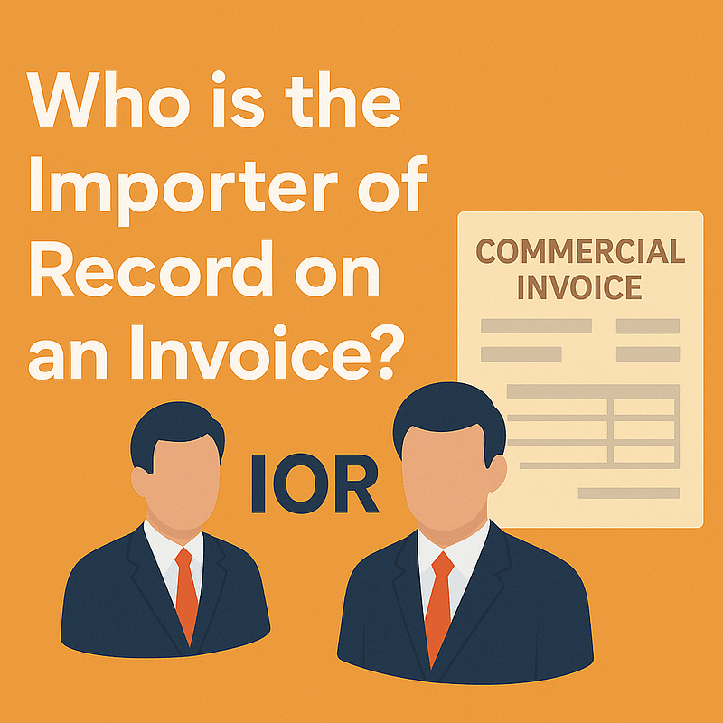 Who is the importer of record on an invoice? 5 who is ior on invoice
