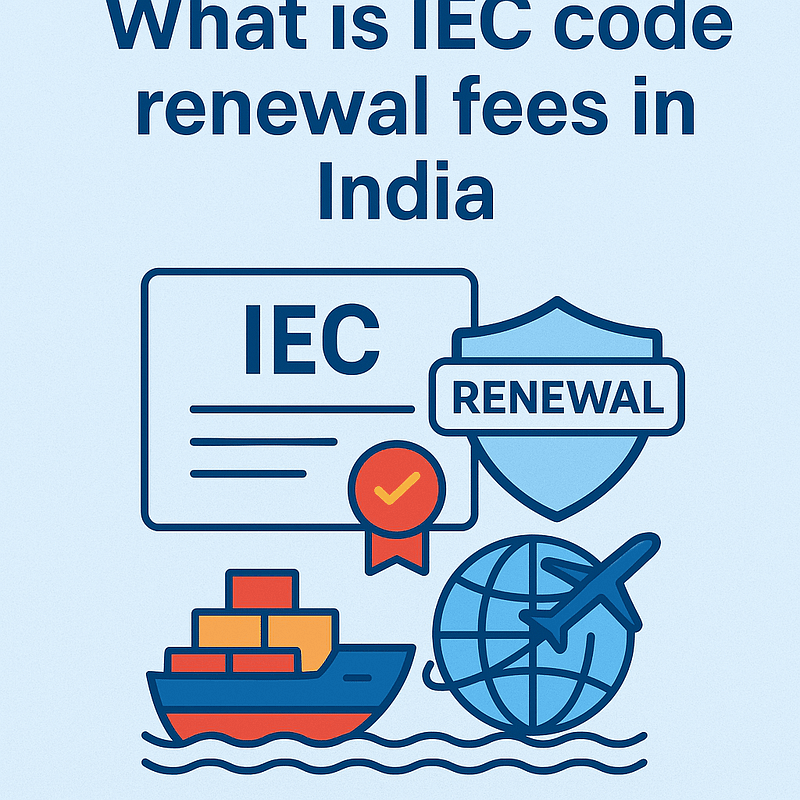 Iec code renewal fees