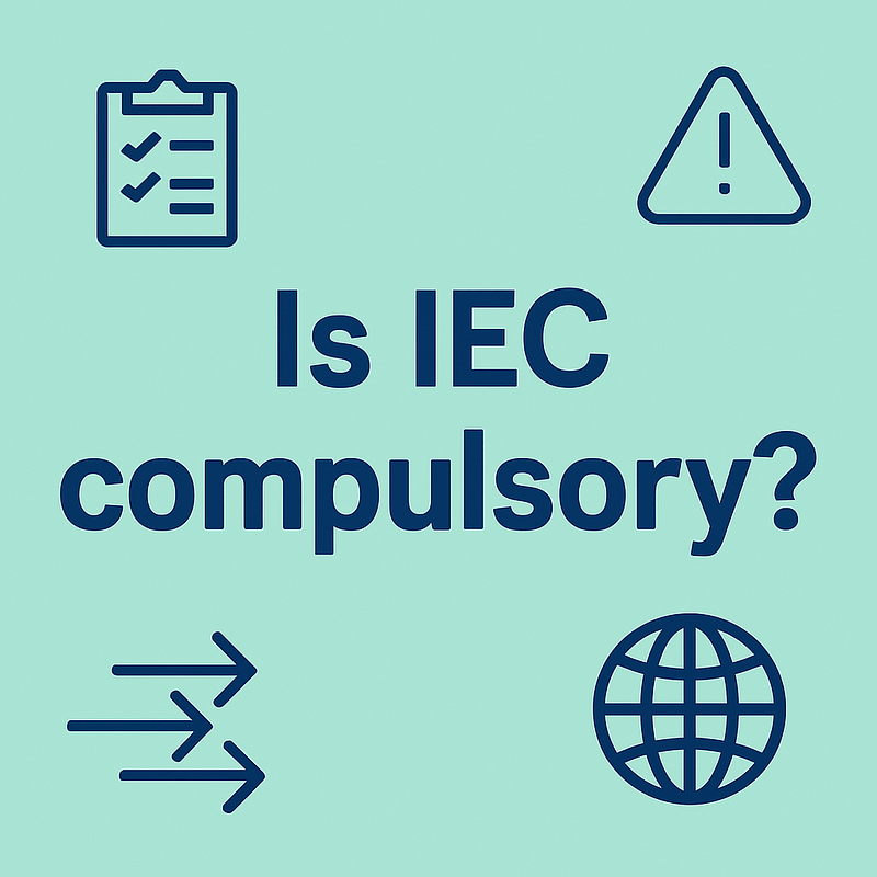 Is IEC compulsory? 5 Is IEC compulsory
