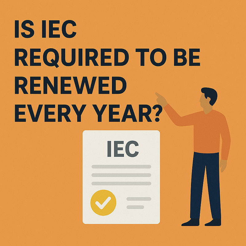 Is IEC required to be renewed every year