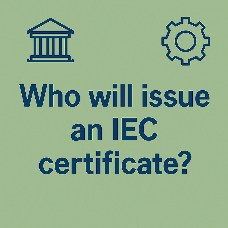 Who will issue an IEC certificate? 4 Who-will-issue-an-IEC-certificate