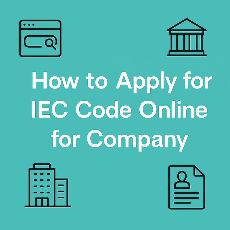 how to apply iec code online for a company